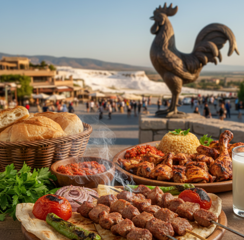 Denizli’de Gastronomi Yolculuğu: Çöp Şişten Horoz Etine