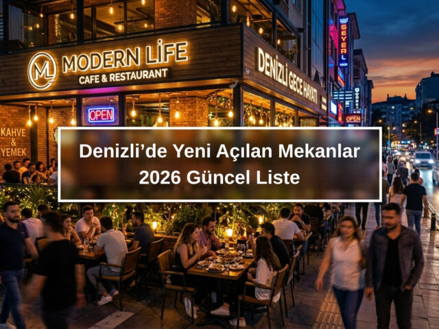 Denizli’de Yeni Açılan Mekanlar: 2026 Güncel Liste